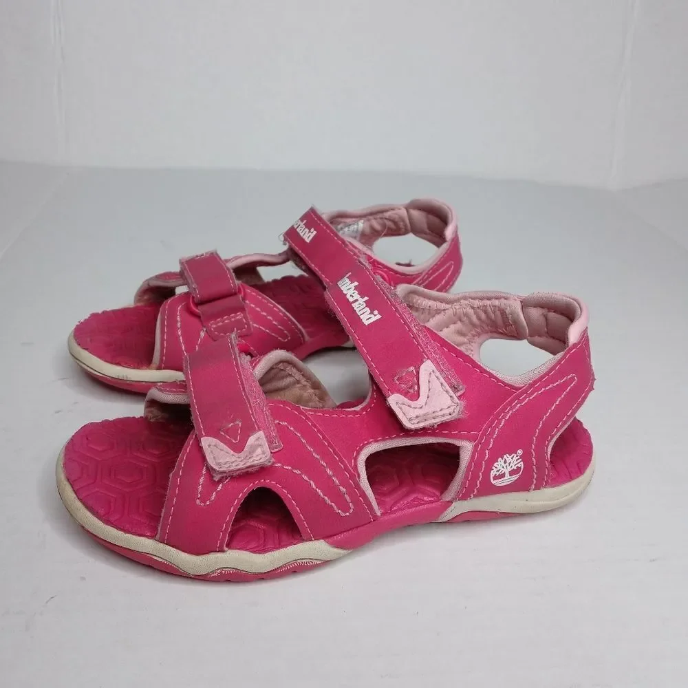 Timberland girls size 11 pink sandals